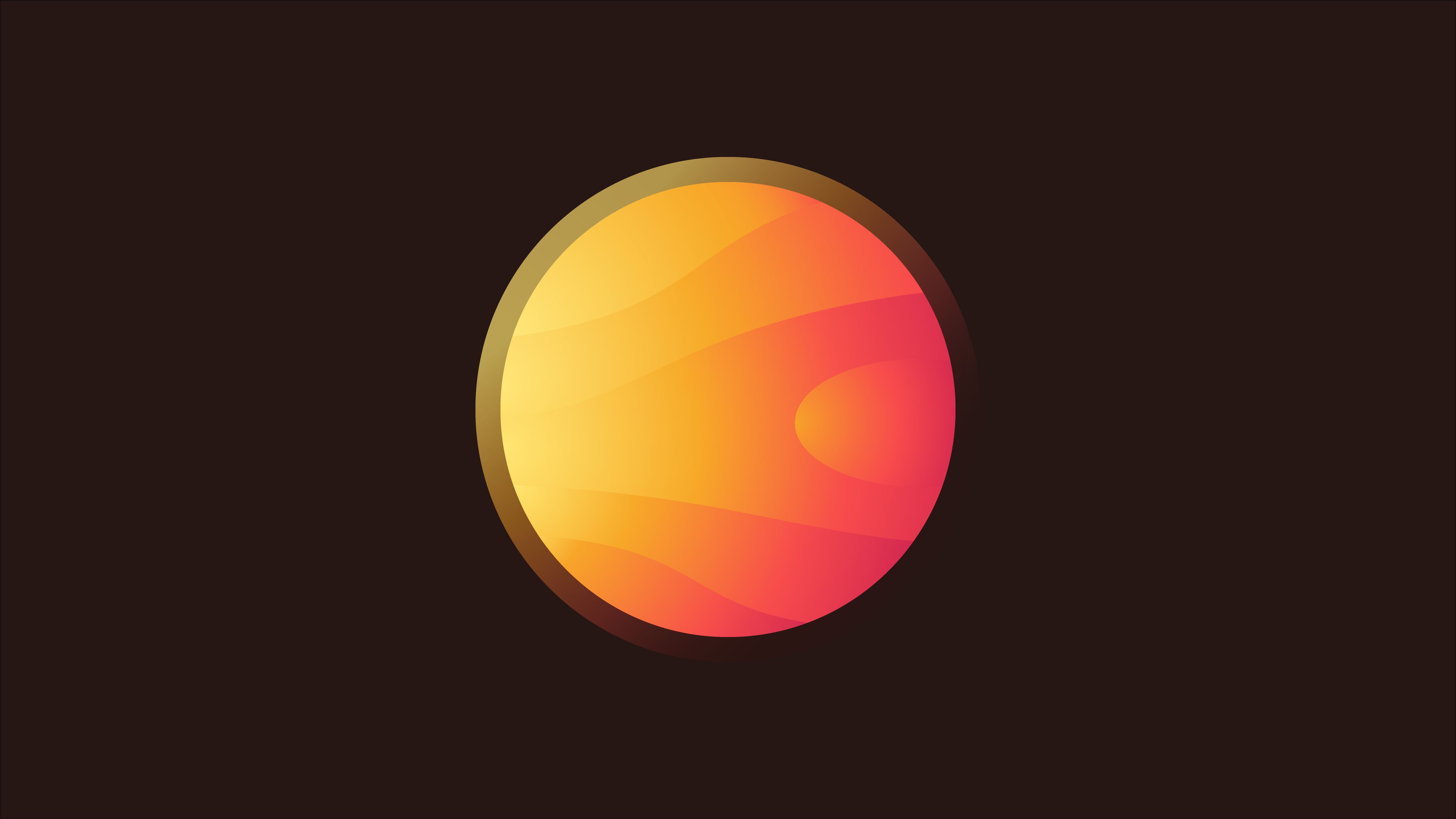 5k Sun Planet Minimalist, artista HD, fondos de pantalla 4k, imágenes