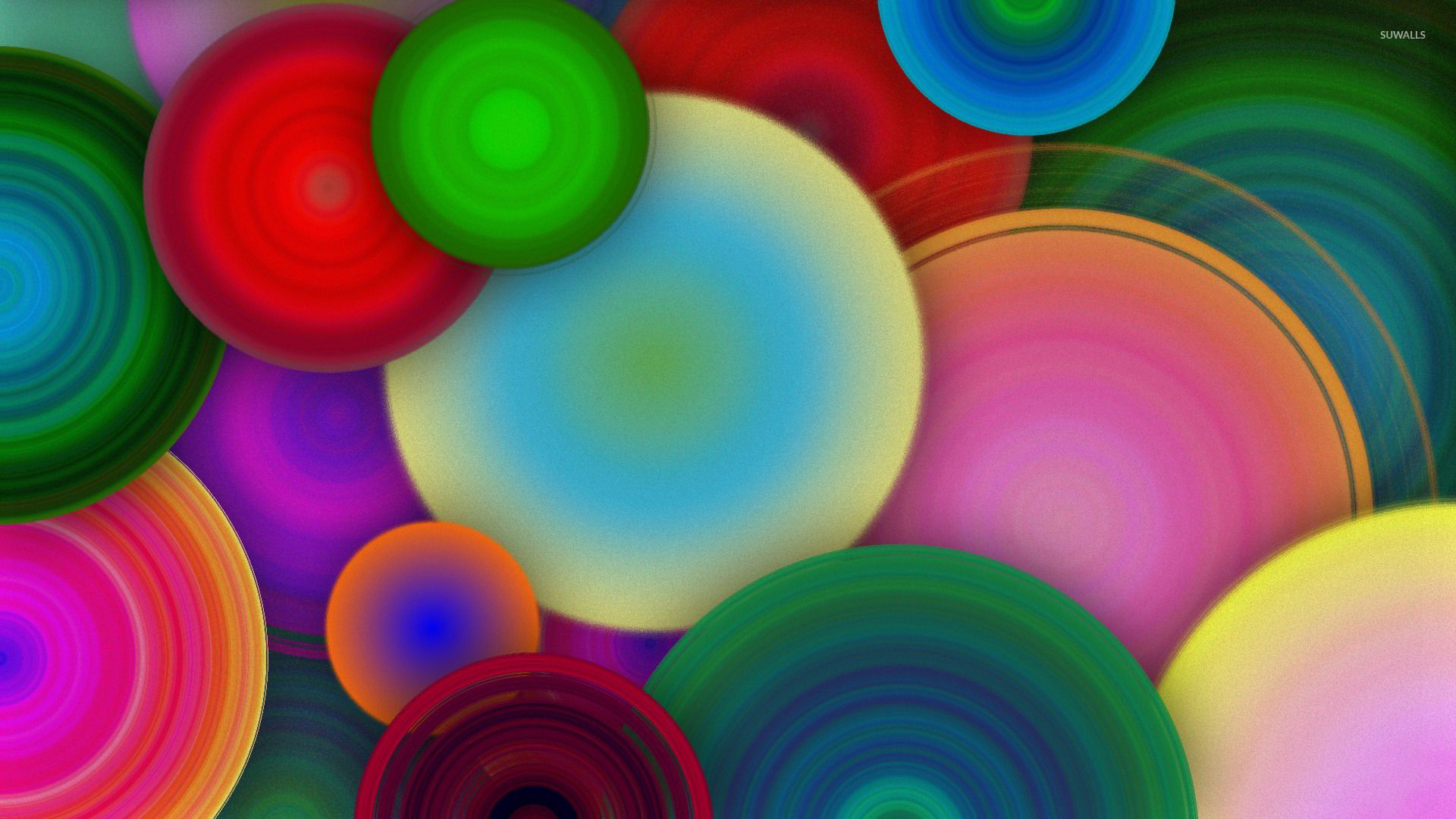 Fondo de pantalla de círculos coloridos [2] - Fondos de pantalla abstractos - # 20521