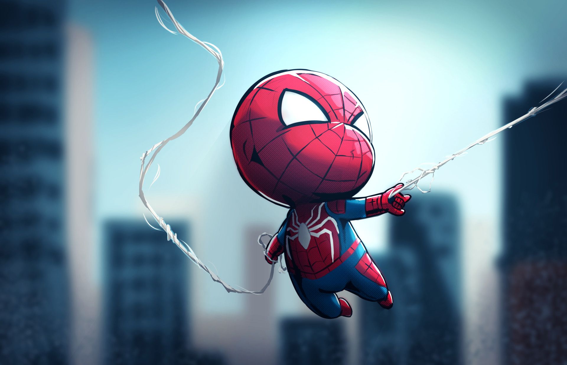 Chibi Spiderman, Superhéroes HD, 4k Fondos de pantalla, Imágenes, Fondos