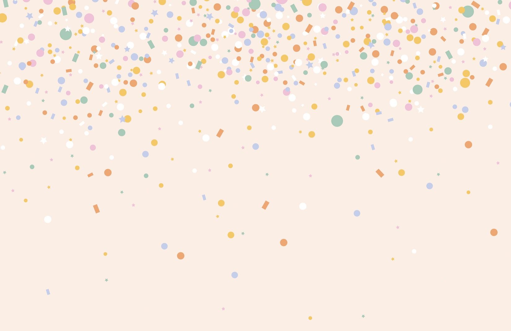 Rainbow Confetti Wallpaper | Sprinkle Design | Murales