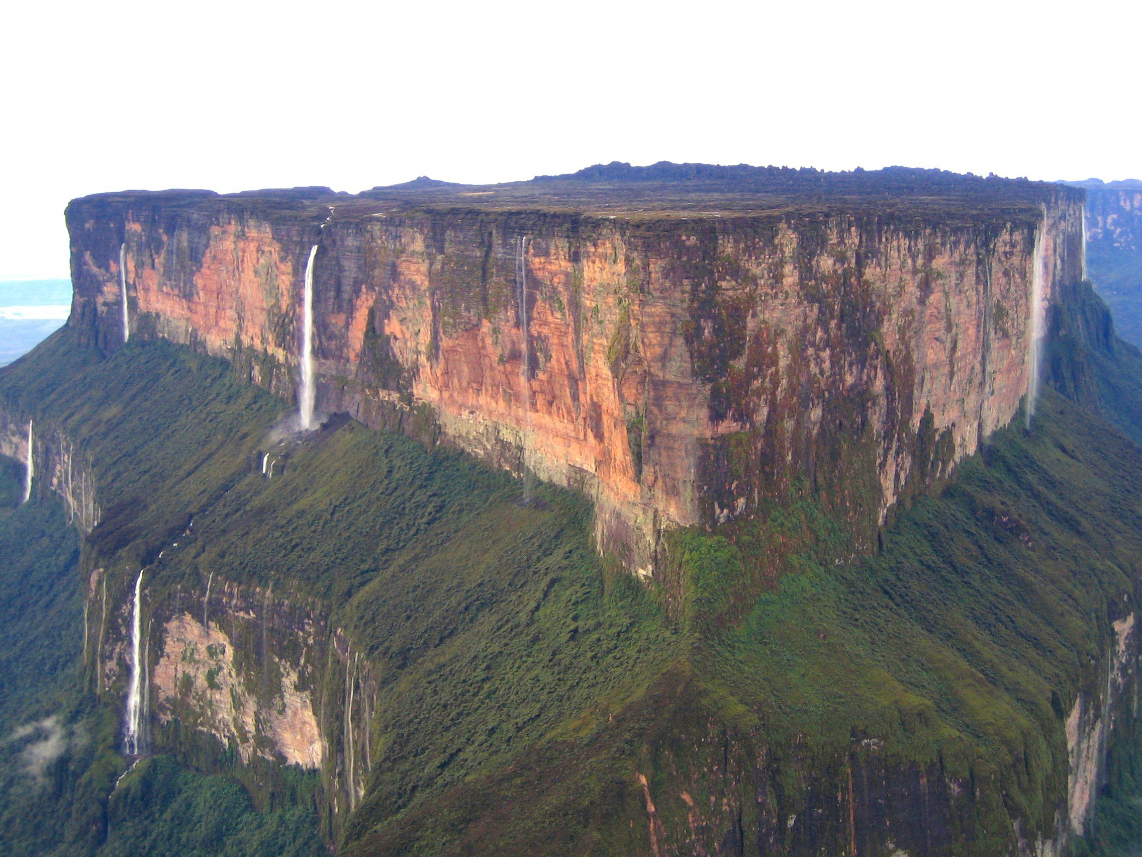 montañas, paisajes, acantilados, Brasil, venezuela, Guyana, monte