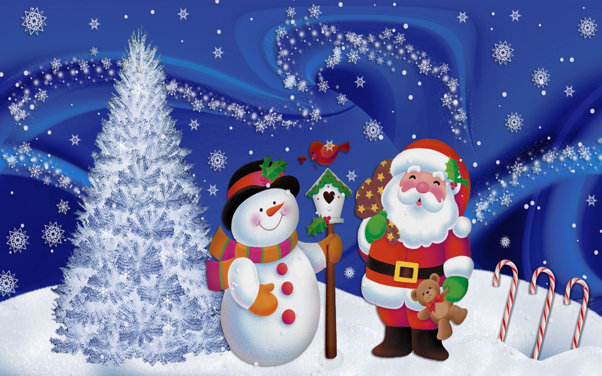 Feliz Navidad Santa Claus Vector HD Wallpaper # 4857 - Ongur