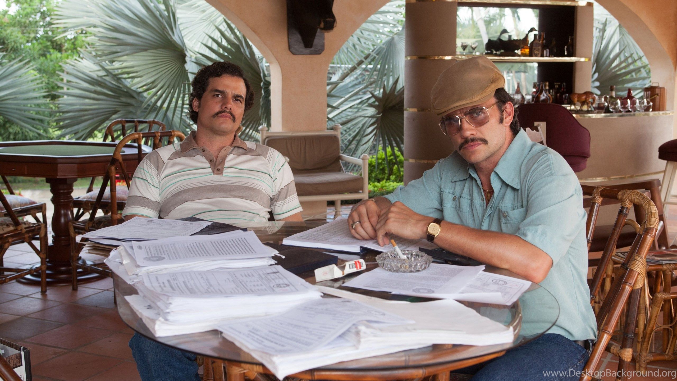 Fondo de pantalla de Pablo y Gustavo Narcos, fondo de pantalla de narcos, pablo Escobar