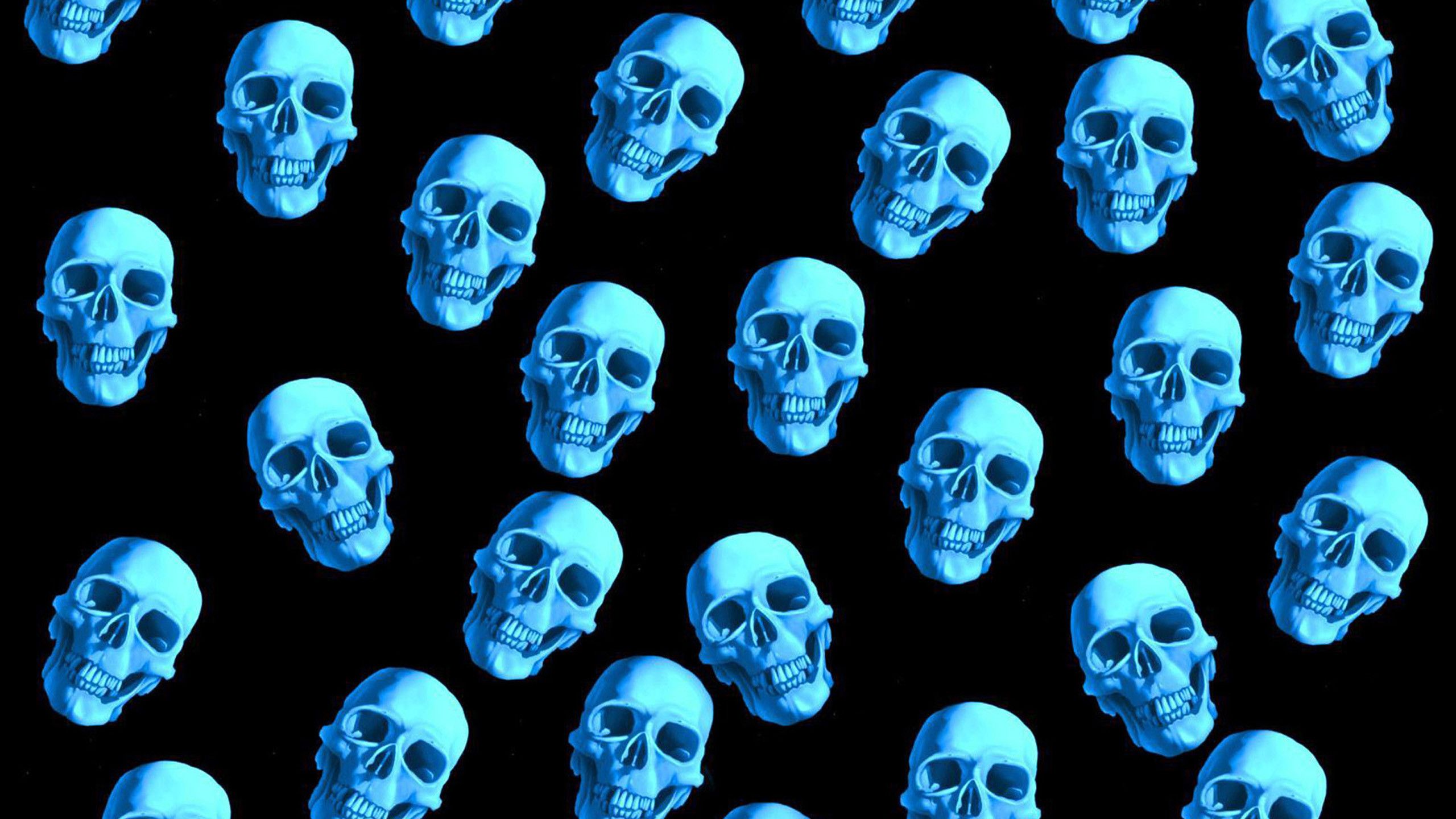 Fondo de pantalla de Blue Skulls (más de 48 imágenes)