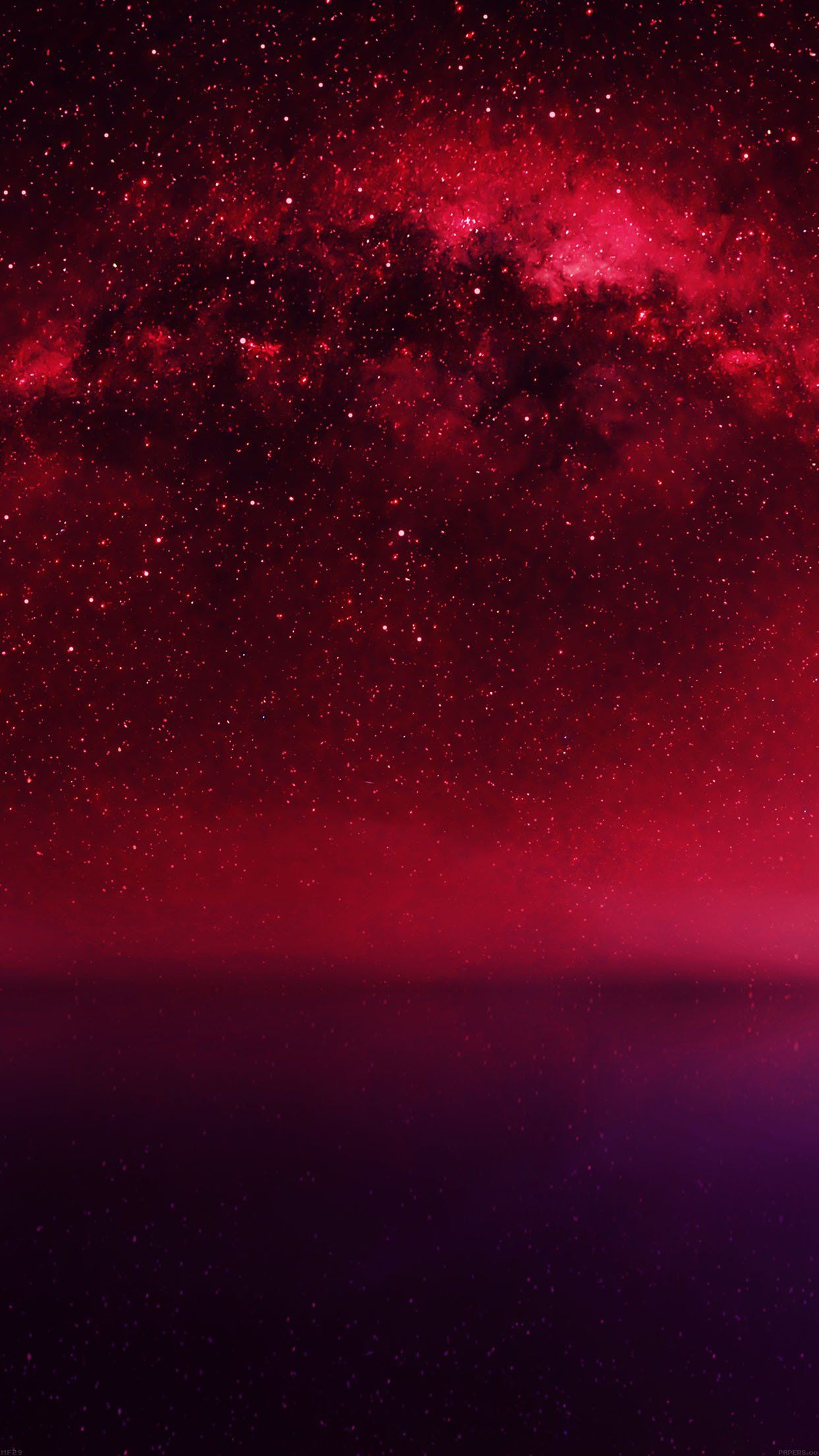 Cosmos Red Night Live Lake Space Starry fondo de pantalla de Android - Android
