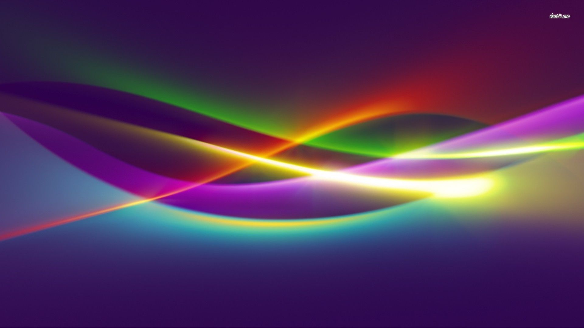 Fondo de pantalla de ondas fluorescentes - Fondos de pantalla abstractos - # 9446