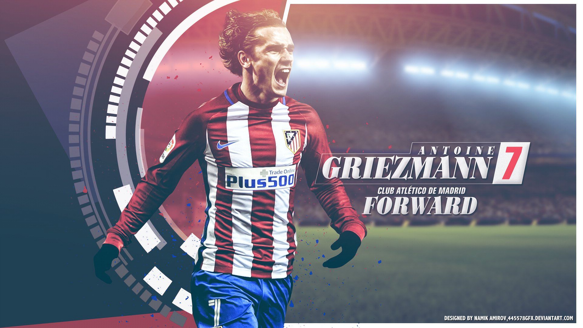 Antoine Griezmann - Atlético Madrid Fondo de pantalla HD | Imagen de fondo