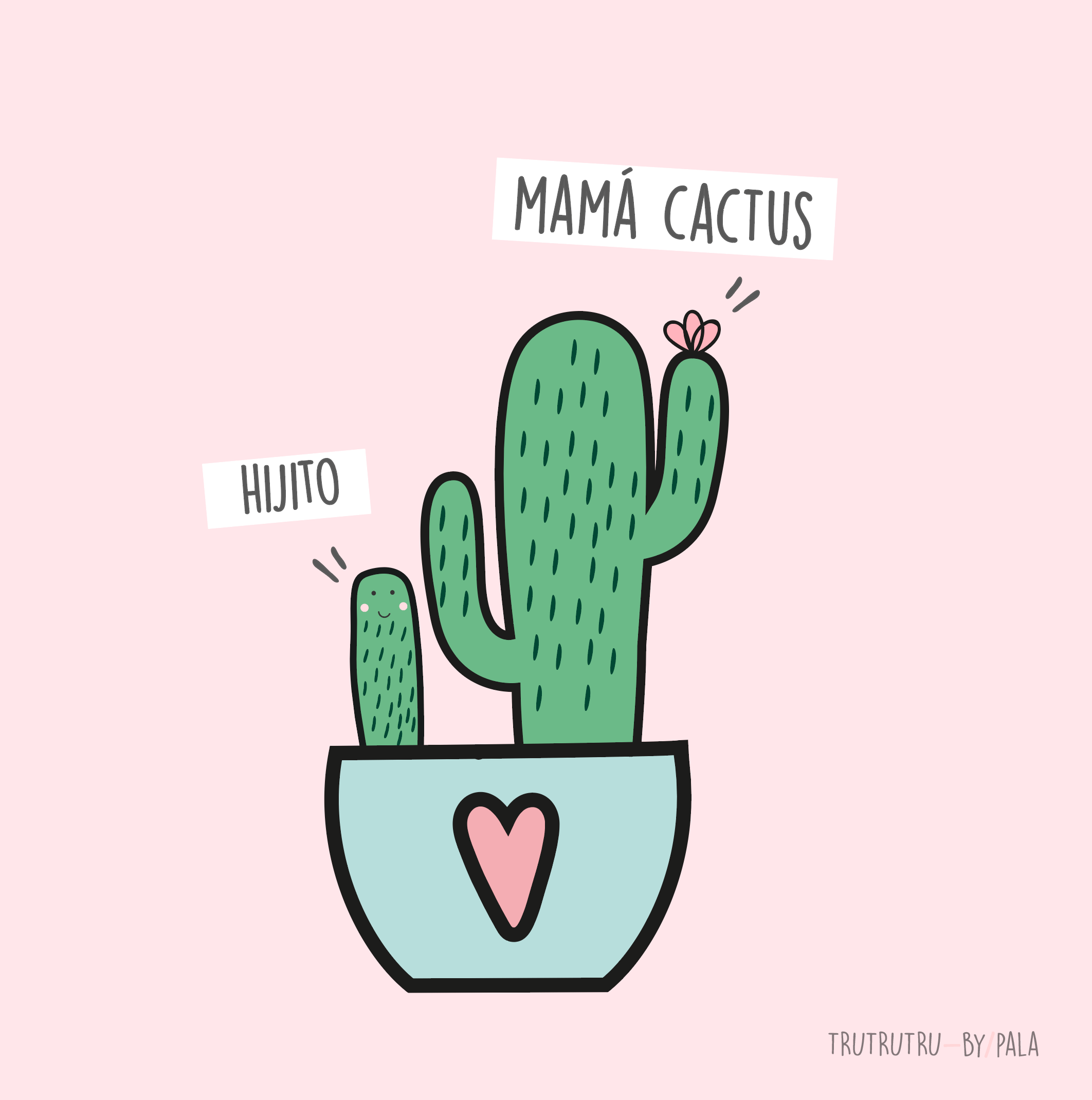 DIA DE LAS MADRES MOM DAY CACTUS MOM | Pantalla en 2019 | Cactus