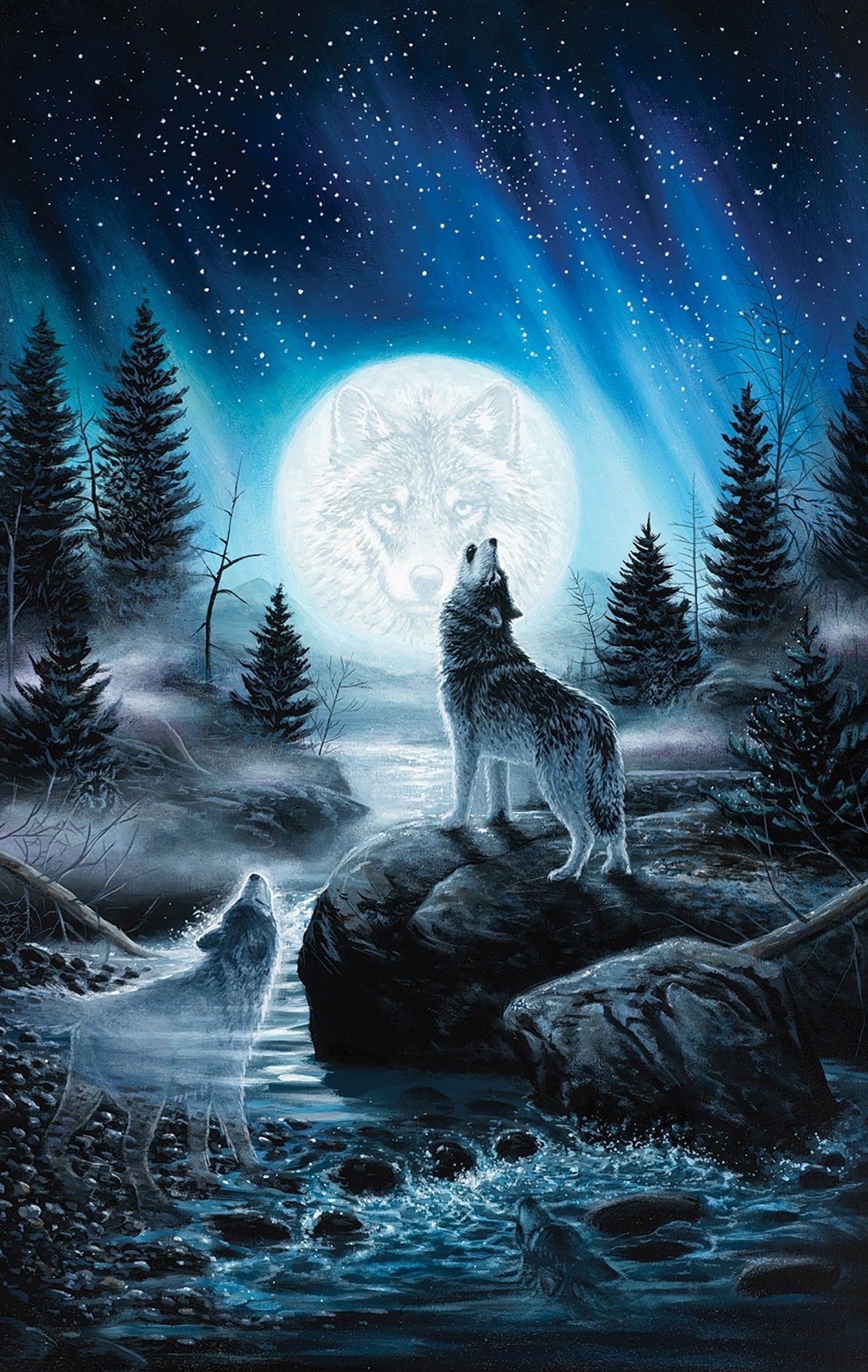 Howling Wolf Wallpaper iPhone | 2019 3D iPhone Fondos de pantalla