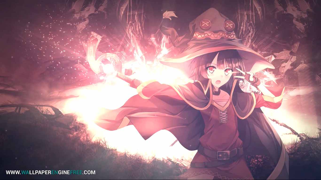Megumin Anime (1080p 60fps) Wallpaper Engine | Descargar fondo de pantalla