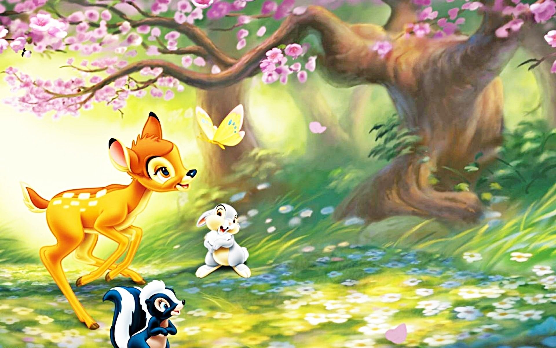 Walt Disney Bambi Cartoon HD Wallpaper para Android - Dibujos animados Fondos de pantalla
