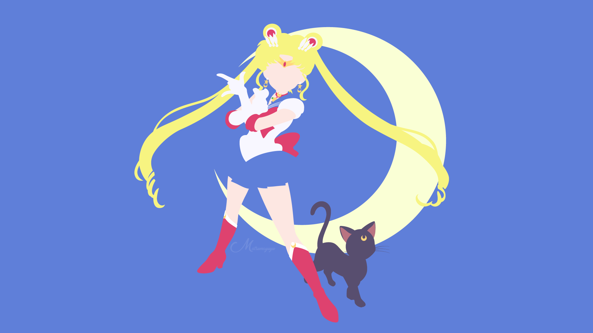 5051033 1920x1080 Sailor Moon, Luna (Sailor Moon) fondo de pantalla y